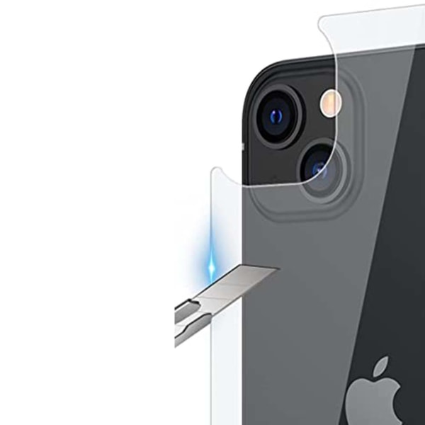 3-PACK iPhone 13:n etu- ja takapaneelin näytönsuoja 0,3 mm Transparent/Genomskinlig