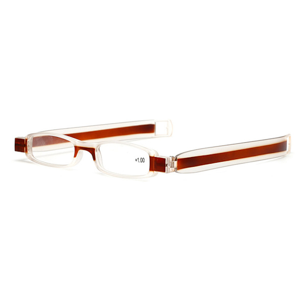 Bekväma Tunna Läsglasögon med Styrka (+1.0 - +4.0) UNISEX Kaffe +3