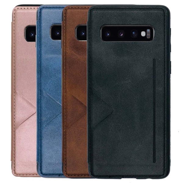 Elegant Smart Skal Kortfack (Hanman) - Samsung Galaxy S10 Plus Svart