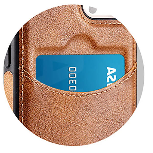 Samsung Galaxy S24 Ultra - Elegant Skal med Kortfack & Skydd Svart