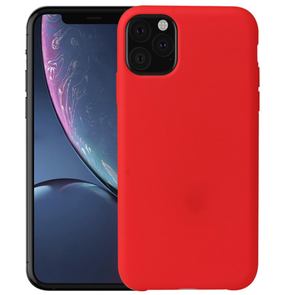 iPhone 11 Pro - Lemans stilige matte silikondeksel Röd Röd