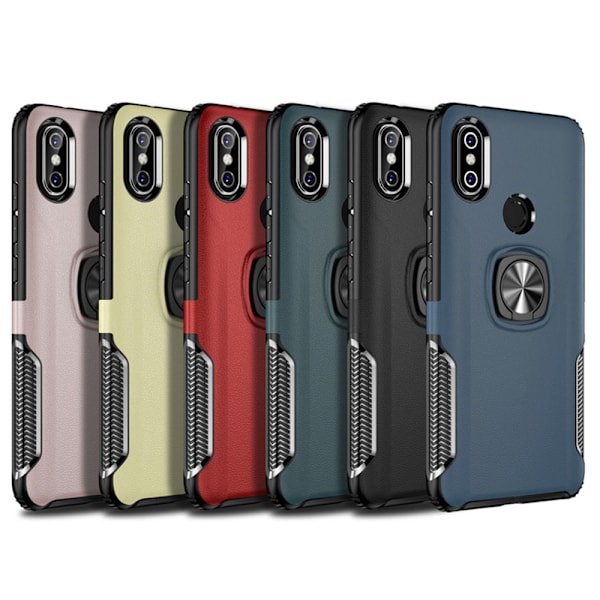 Exklusivt Skal med Ringhållare (LEMAN) - Huawei P Smart 2019 Svart