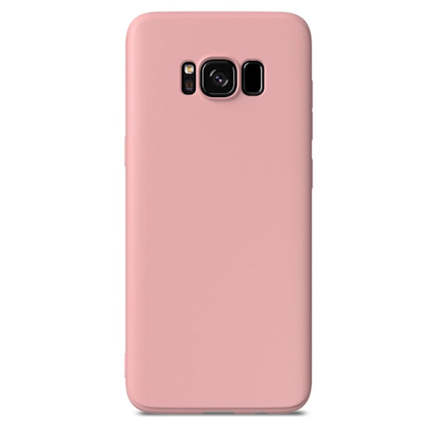 Samsung Galaxy S8 Silikon Skal Rosaröd Roséguld/Grå