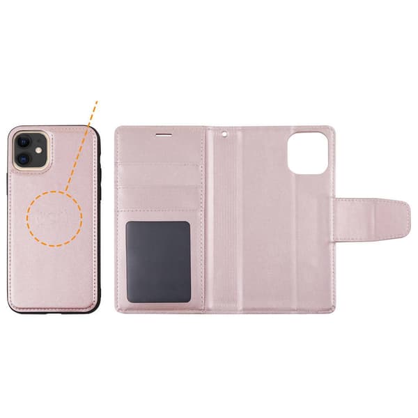 iPhone 12 - Eksklusivt 2-i-1 HANMAN lommebokdeksel Brun