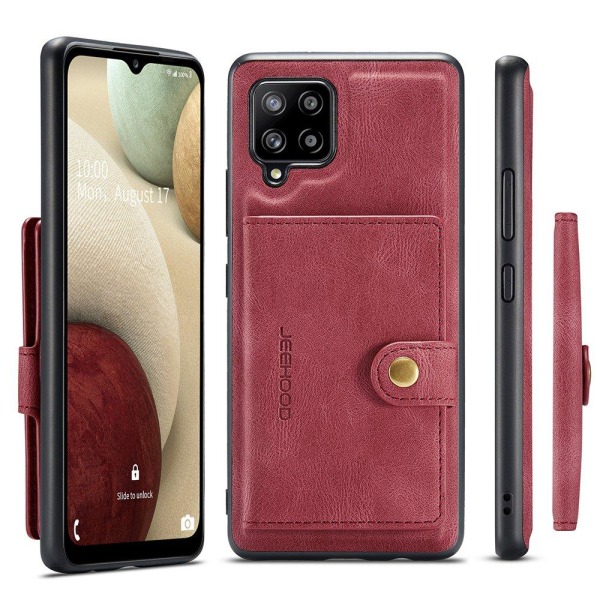 Samsung Galaxy A12 - Praktisk stilfuldt cover med kortholder Roséguld