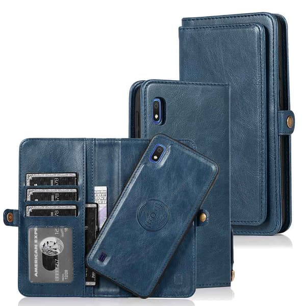 Stilsäkert Effektfullt Plånboksfodral - Samsung Galaxy A10 Röd Röd