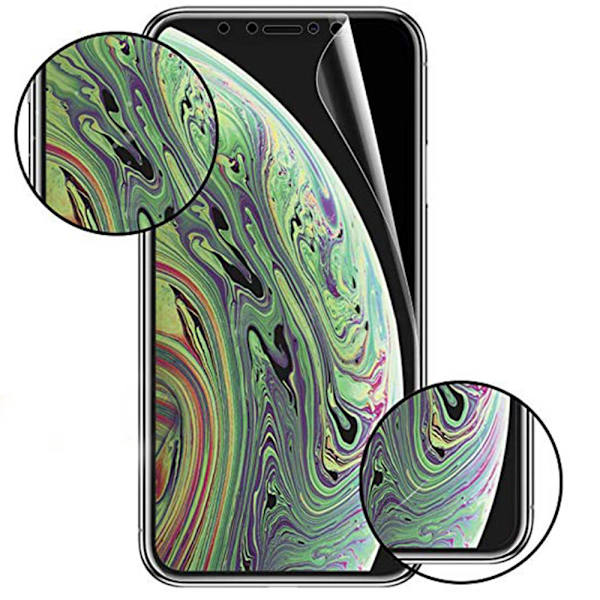 iPhone X/XS Skärmskydd 9H Nano-Soft Screen-Fit HD-Clear Transparent/Genomskinlig