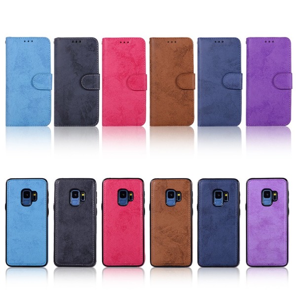Samsung Galaxy S9 - Etui med Smartfunktion (LEMAN) Svart
