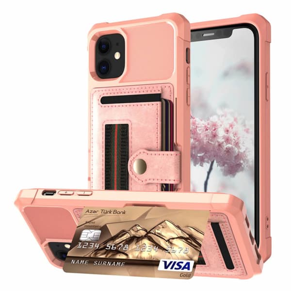 Skal med Kortfack - iPhone 11 Svart