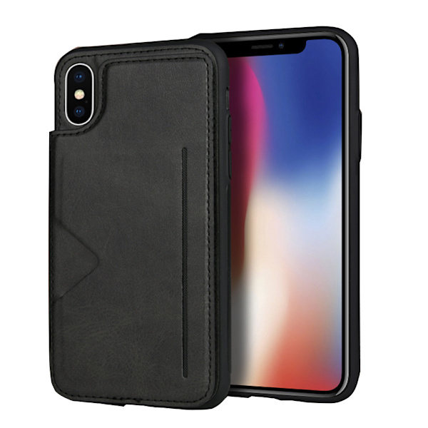 iPhone XR - Skal med Kortfack Mörkblå