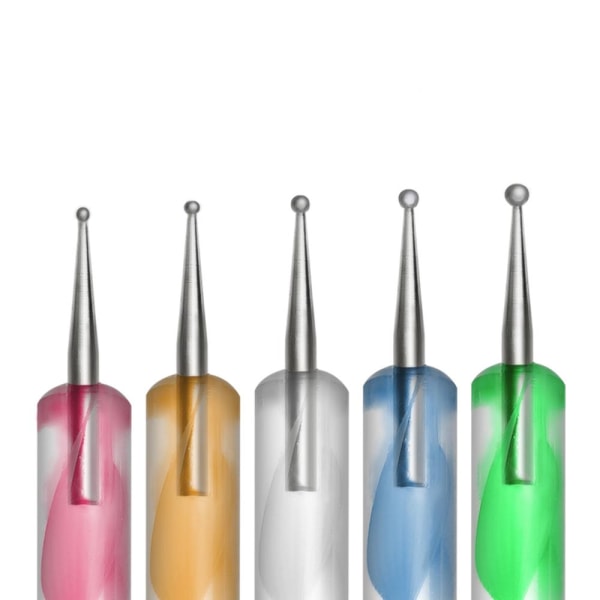 Praktiskt 5st Dottingpennor för Nagellack Flerfärgad
