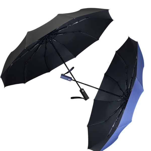 Automatiskt Stort Vindt�ligt Paraply Vinröd Large