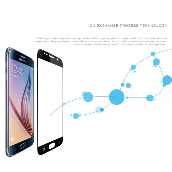 Samsung Galaxy S6 - HeliGuard (2-PACK) Skärmskydd med Ram (HD) Guld