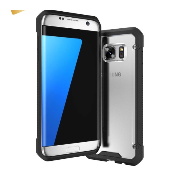 Samsung Galaxy S7 Edge - Käytännöllinen iskuja vaimentava kotelo Svart/Silver