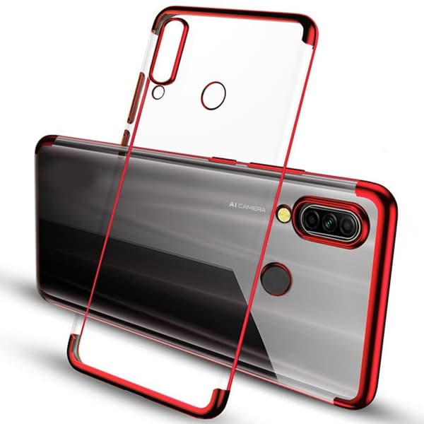 Huawei P40 Lite E - Stilrent Floveme Skyddsskal Röd