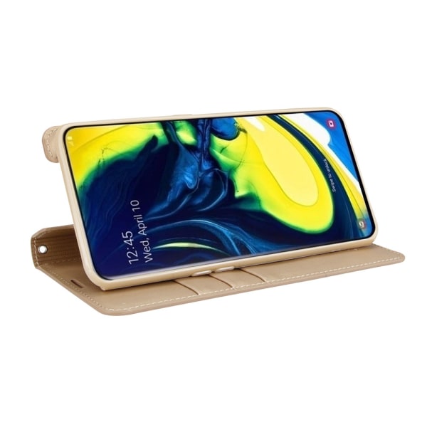 Samsung Galaxy A80 - Vankka ja tehokas lompakkokotelo Lila