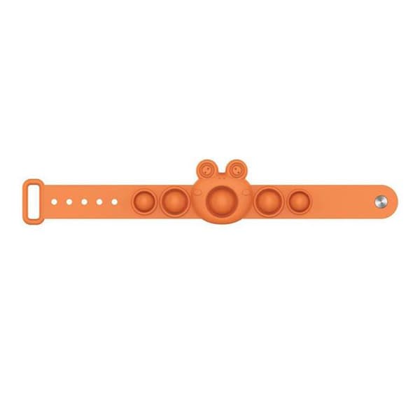 Effektfullt Mjukt Fidget Toy Armband Simple Dimple Pop-It Blå