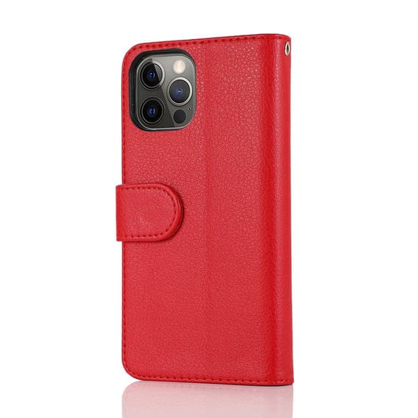 iPhone 12 Pro - Stilsäkert Effektfullt Plånboksfodral Roséguld