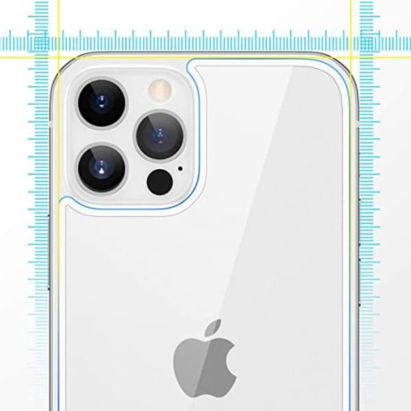 2-PACK 3-in-1 iPhone 12 Pro Max Fram- & Baksida Kameralinsskydd Transparent