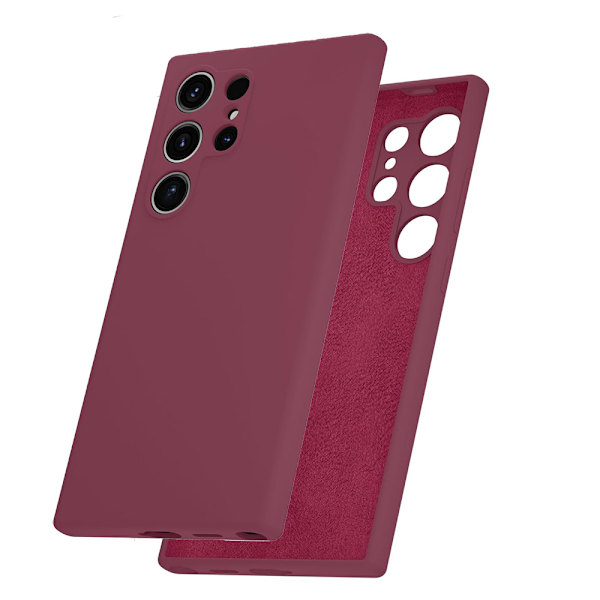 Samsung Galaxy S24 ultra - Stilrent Hållbart TPU Silikon Skal Röd