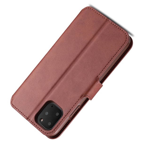 iPhone 11 - Robust og effektivt lommebokdeksel Brun