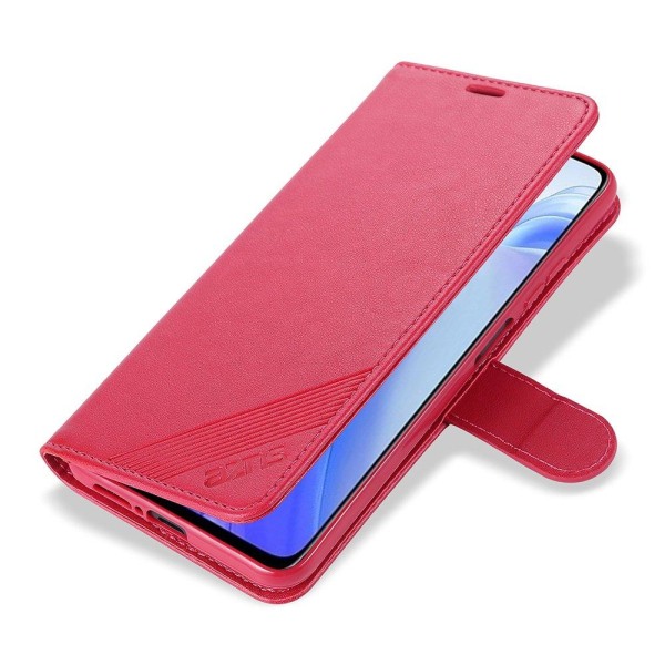 Xiaomi Mi 10T Pro - Stilrent Praktiskt Plånboksfodral (AZNS) Röd