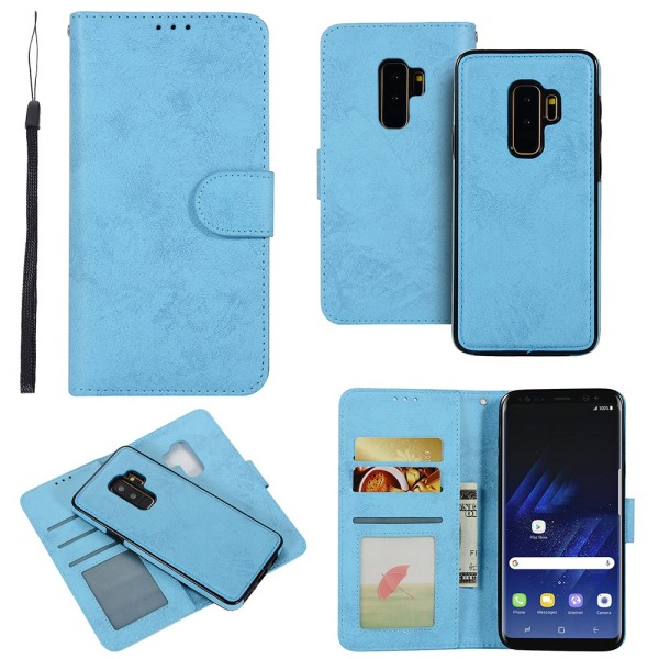 Smart Case -kaksoistoiminto Samsung Galaxy S9Plus -puhelimelle Ljusblå