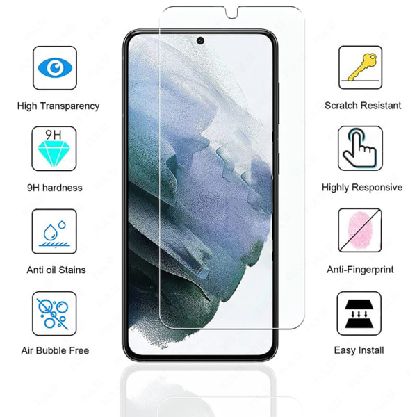 3-PACK Samsung Galaxy S21 FE -standardi näytönsuoja HD 0,3mm Transparent
