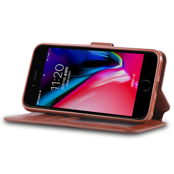 iPhone 6/6S - Robust Plånboksfodral Brun