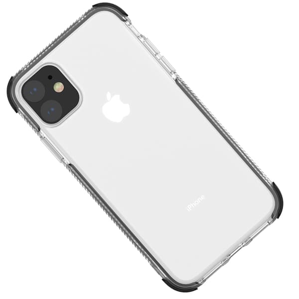 Stötdämpande Silikonskal - iPhone 11 Pro Max Svart Svart