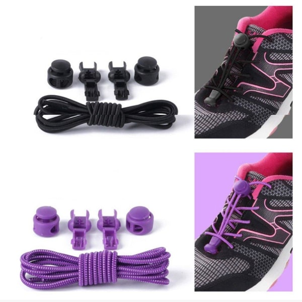 Elastiska Skosnören 1 meter (Flera Färger) Rosa