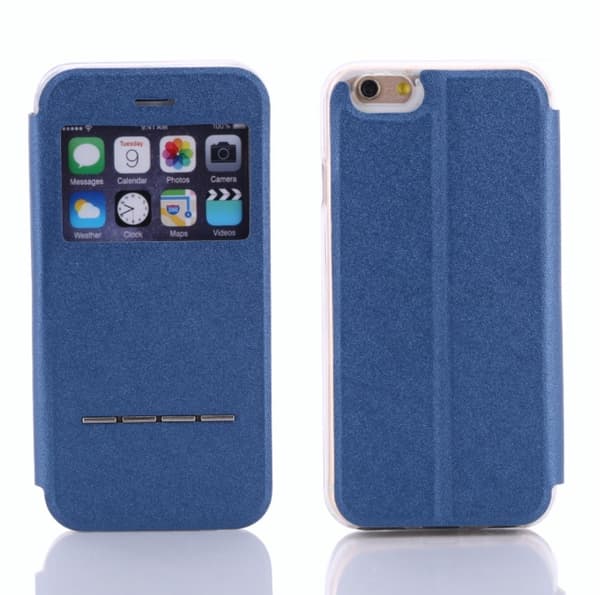 Smartfodral med Fönster & Svarsfunktion för iPhone 6/6S Röd