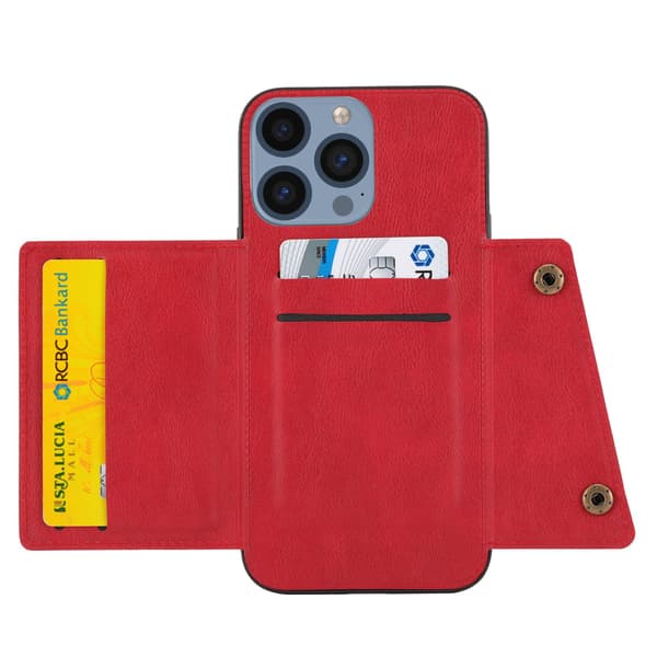 Retro Design Kortfacksskal kompatibel med iPhone 16 Pro Brun