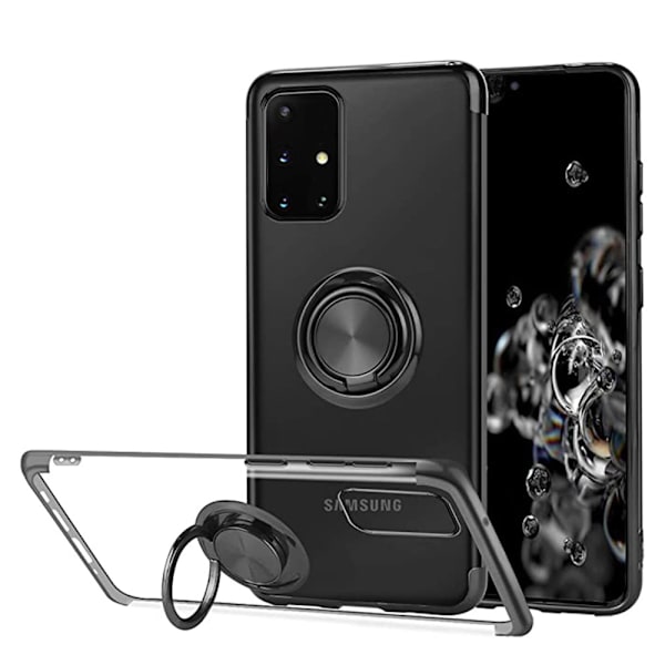 Samsung Galaxy A71 - Stilfuldt beskyttelsescover med ringholder Röd