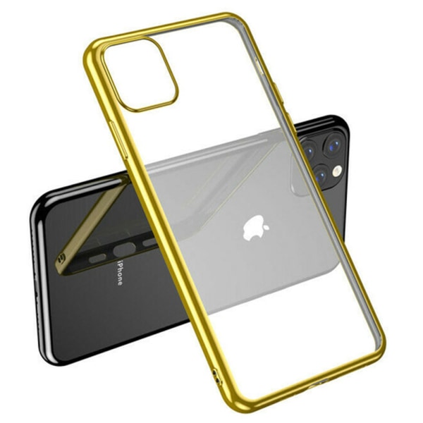 iPhone 11 Pro Max - Silikoninen suojakuori (LEMAN) Silver