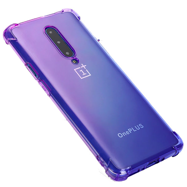 OnePlus 7 Pro - Silikonskal Blå/Rosa