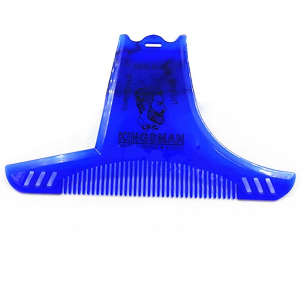 Praktisk holdbar skægkam/skægstylingværktøj Blå