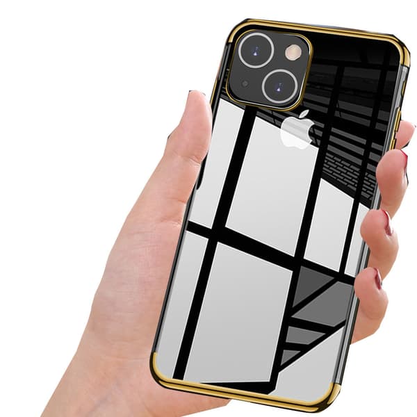 Tunt & Stötdämpande Skal kompatibelt med iPhone 13 Silver