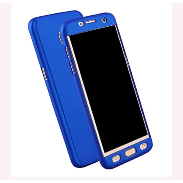 Praktisk beskyttelsesdeksel for Galaxy S8 (2 deler) Blå