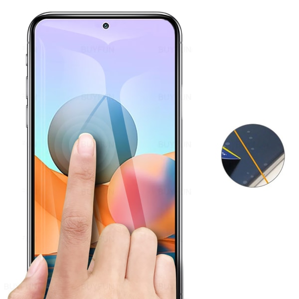 Täysi peittävä karkaistu lasi 2.5D näytönsuoja Redmi Note 11 (3 kpl) Transparent