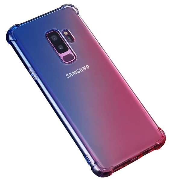 Samsung Galaxy S9 - Støtdempende Silikonetui fra Floveme Blå/Rosa