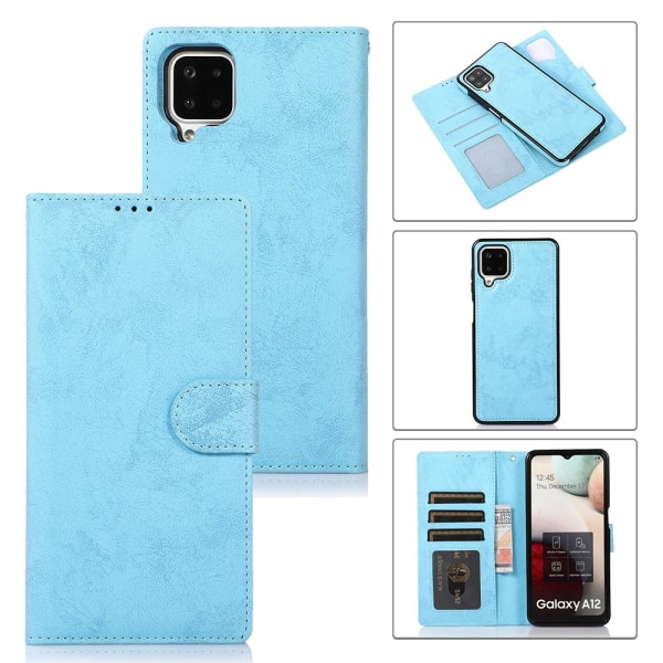 Samsung Galaxy A42 - Elegant Fodral med Plånbok (Skalfunktion) Marinblå