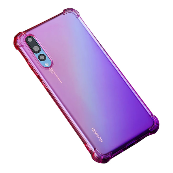 Huawei P20 Pro - Stilrent Skyddsskal i Silikon Blå/Rosa