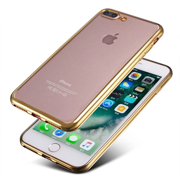 LEMAN´s Eleganta Silikonskal för iPhone 8 Silver/Grå
