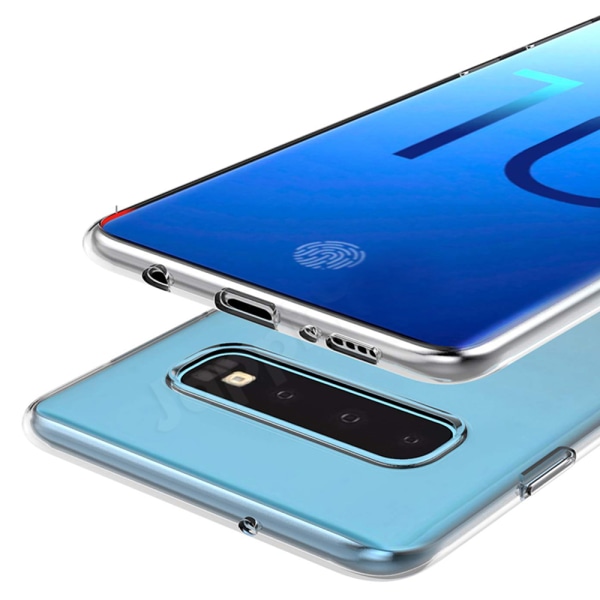 Samsung Galaxy S10 Plus - Smart silikondeksel fra FLOVEME Transparent/Genomskinlig