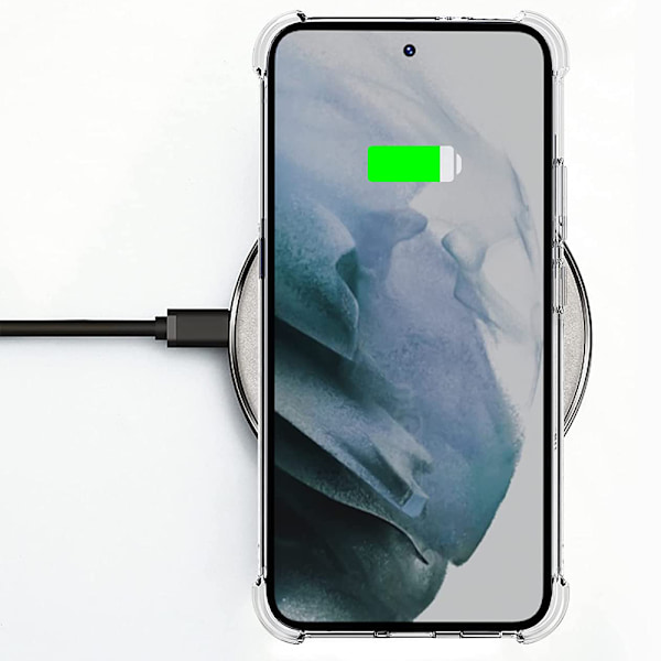 Samsung Galaxy S25 - Stötdämpande Skal med Korthållare Transparent
