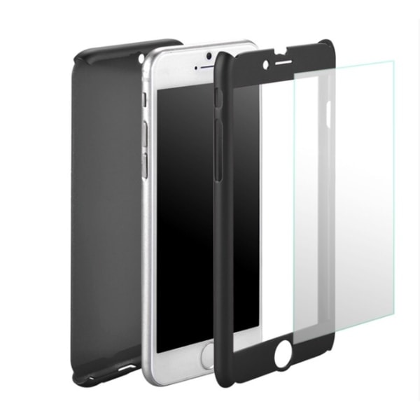 Stilfuldt beskyttelsescover til iPhone 6/6S (for- og bagside) Silver