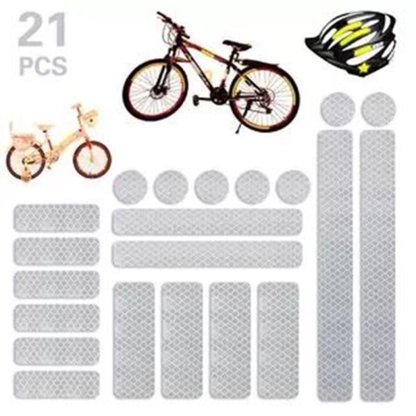 21-Pack Reflex-Remsor i Varierade Former Gul