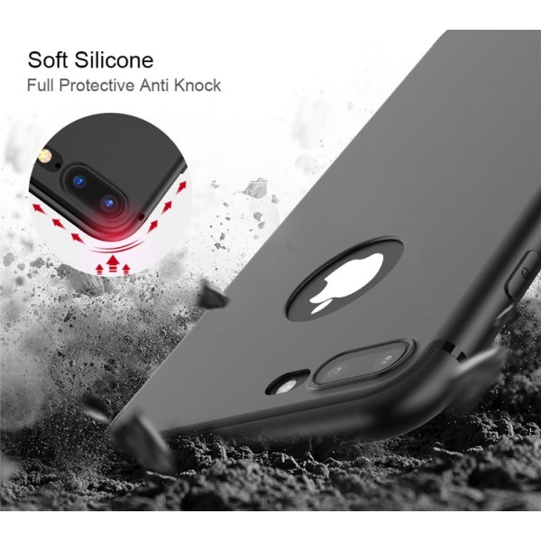 iPhone 6/6S PLUS - Stilfuldt Matt Silikone Cover fra NKOBEE Transparent/Genomskinlig