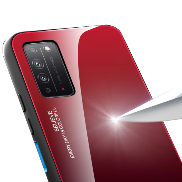 Huawei P40 - Genomtänkt Nkobee Skyddsskal Svart/Röd